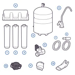 Filtr kuchenny z odwróconą osmozą marki Aquaphor OSMO Pro 50 | 99,9% skuteczności