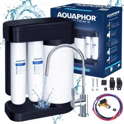 Filtr do wody OSOMOZA RO-102S Black Edition | Aquaphor System odwróconej osmozy