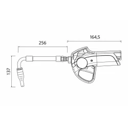 Pistolet do oleju EasyOil 1/2" PIUSI - do oleju silnikowego, 30 l/min