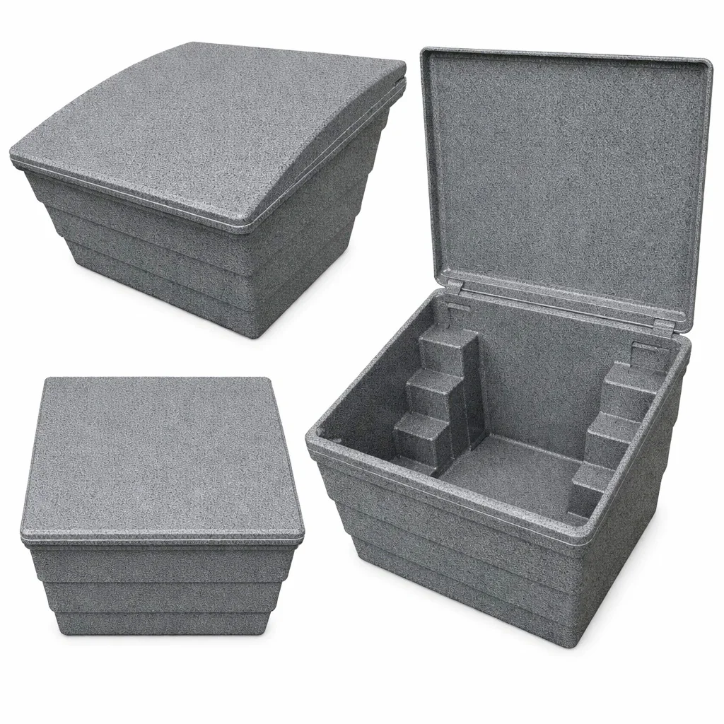 POJEMNIK NA PIASEK SÓL DROGOWĄ I SORBENT - 150L / 215KG, SZARY