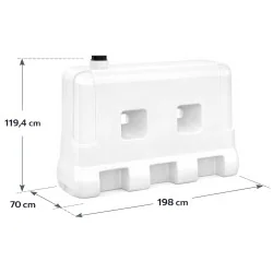 Zbiornik na wodę pitną 1100 litrów - atest PZH, polietylen