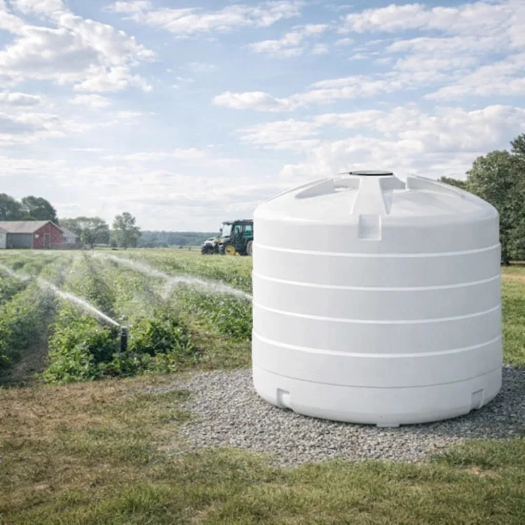 Zbiornik na wodę pitną 5000 litrów - atest PZH, polietylen