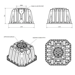 Studnia chłonna AQ500 500 l - rozsączanie ścieków i wody deszczowej PEHD