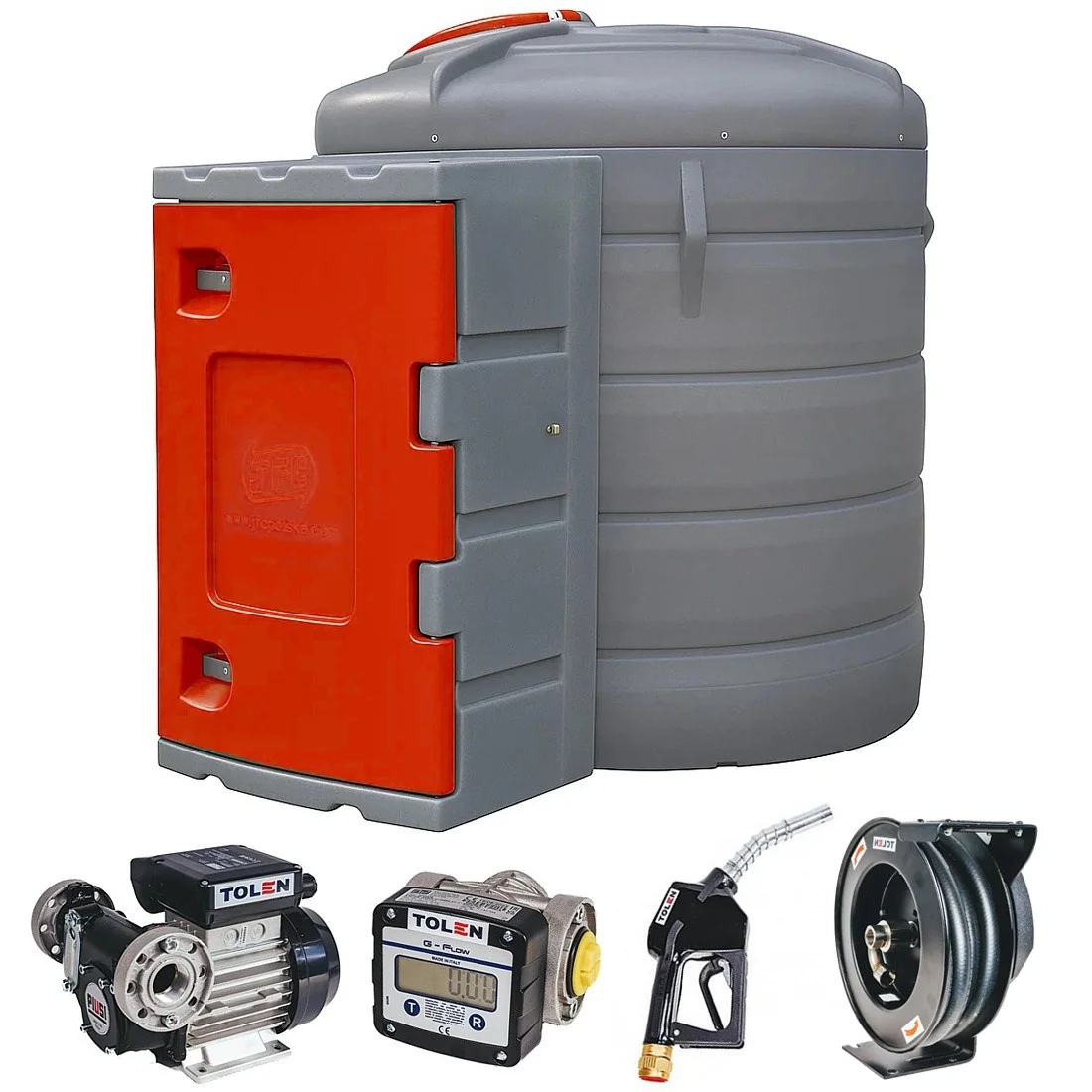 ZBIORNIK NA PALIWO ON JFC DUO OLEJ 2500 PROFESSIONAL + ZWIJAK