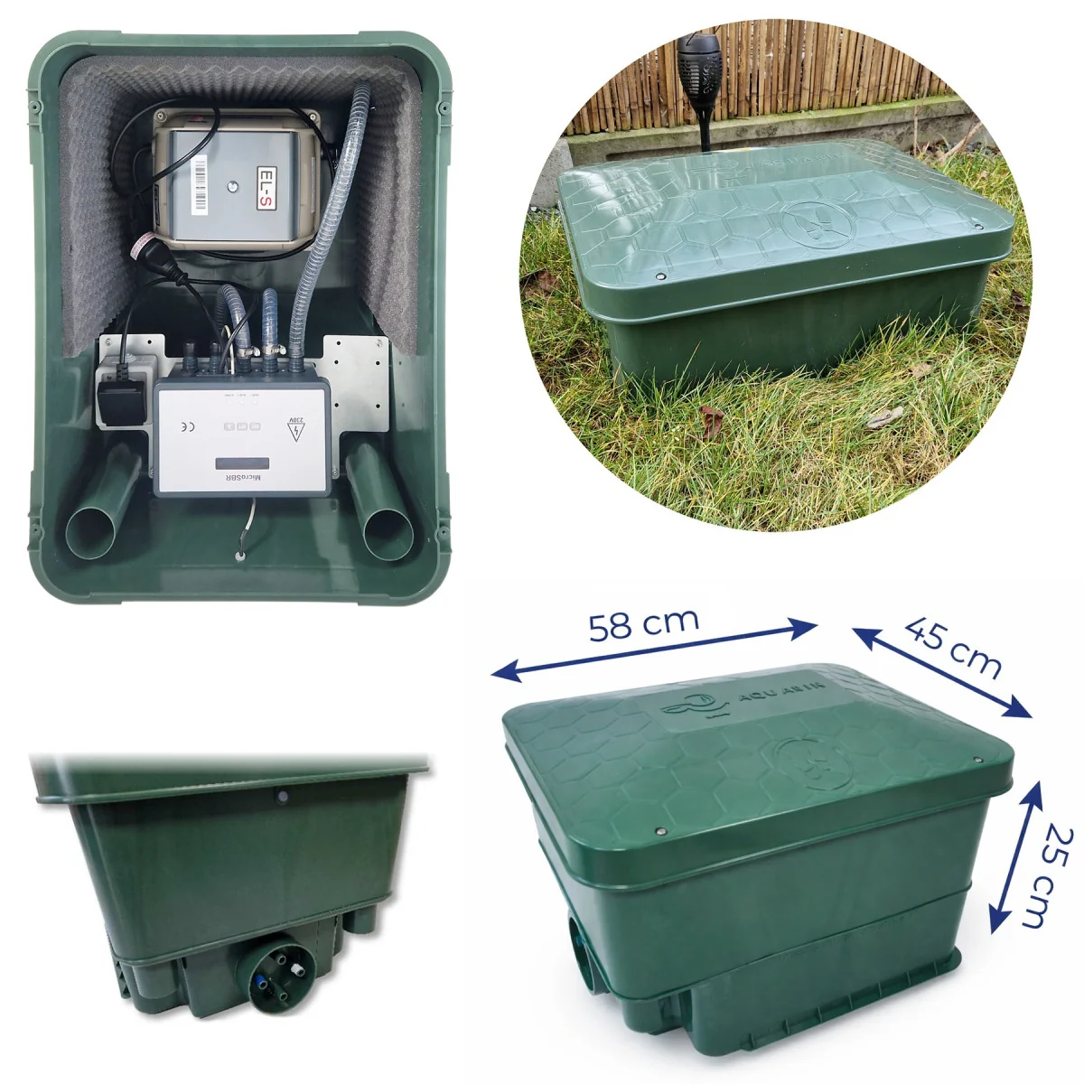 Przydomowa oczyszczalnia biologiczna OPTIMAX 5 Aquabin - technologia SBR, zbiornik 3000 L