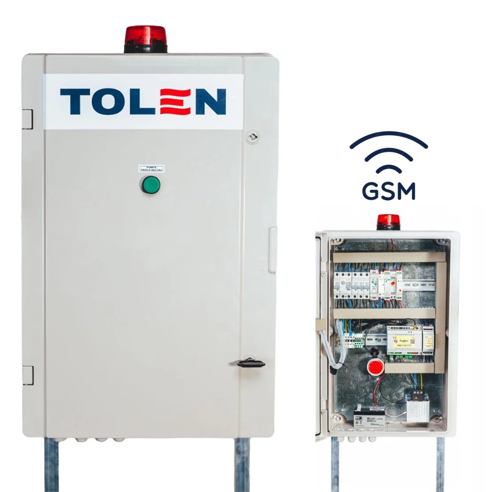 System alarmowy przepompowni z sygnalizacją dźwiękową i świetlną