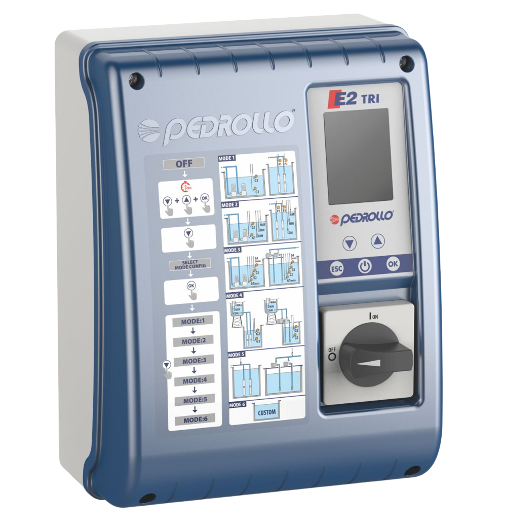 Sterownik elektryczny Pedrollo E2-Tri