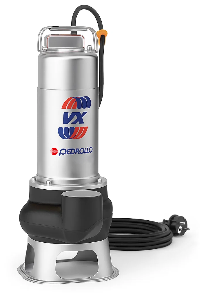 Dane techniczne pompy Pedrollo VXm 8/50 - tabela z parametrami