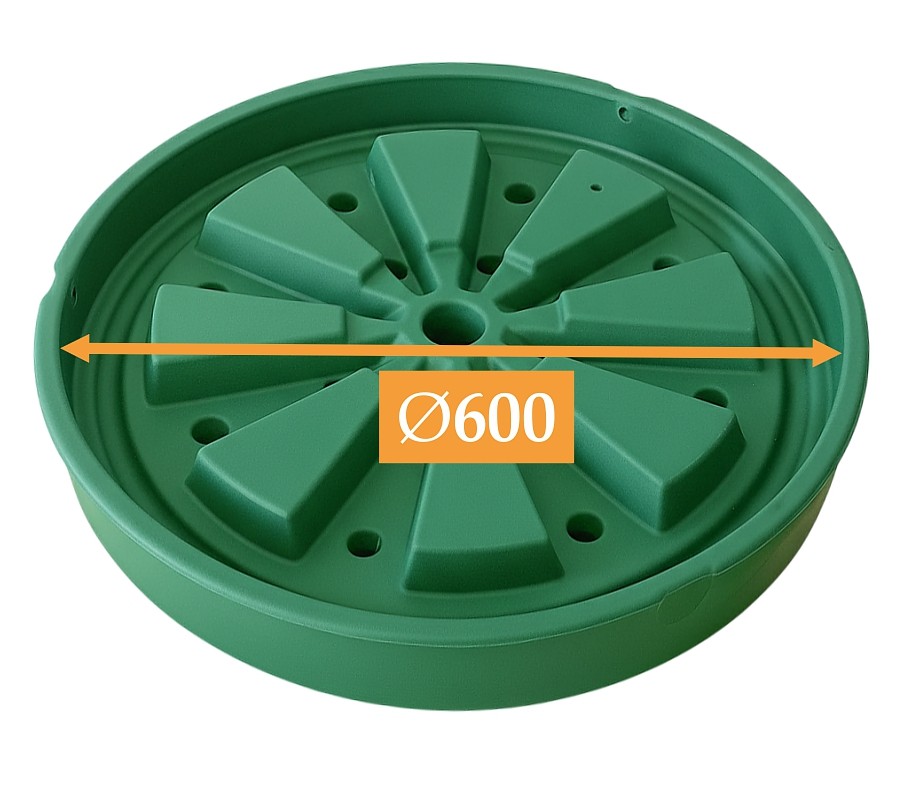 Wymiary techniczne pokrywy DN 640 Marseplast Ekoroto