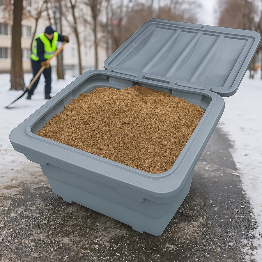 Skrzynia na piasek i sól 350L - zalety