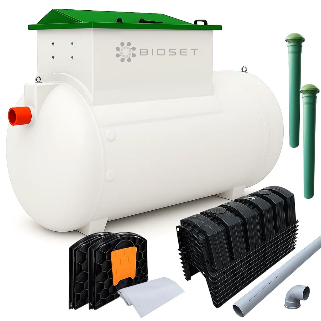 Przydomowa oczyszczalnia ścieków RotoSET 5H - widok wewnętrzny zbiornika