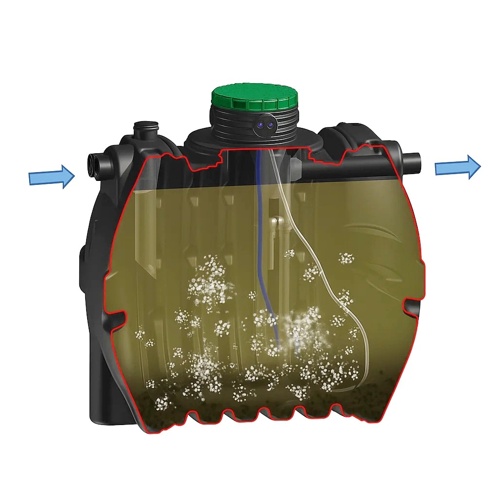 Reaktor biologiczny technologii SBR w oczyszczalni OPTIMAX 6