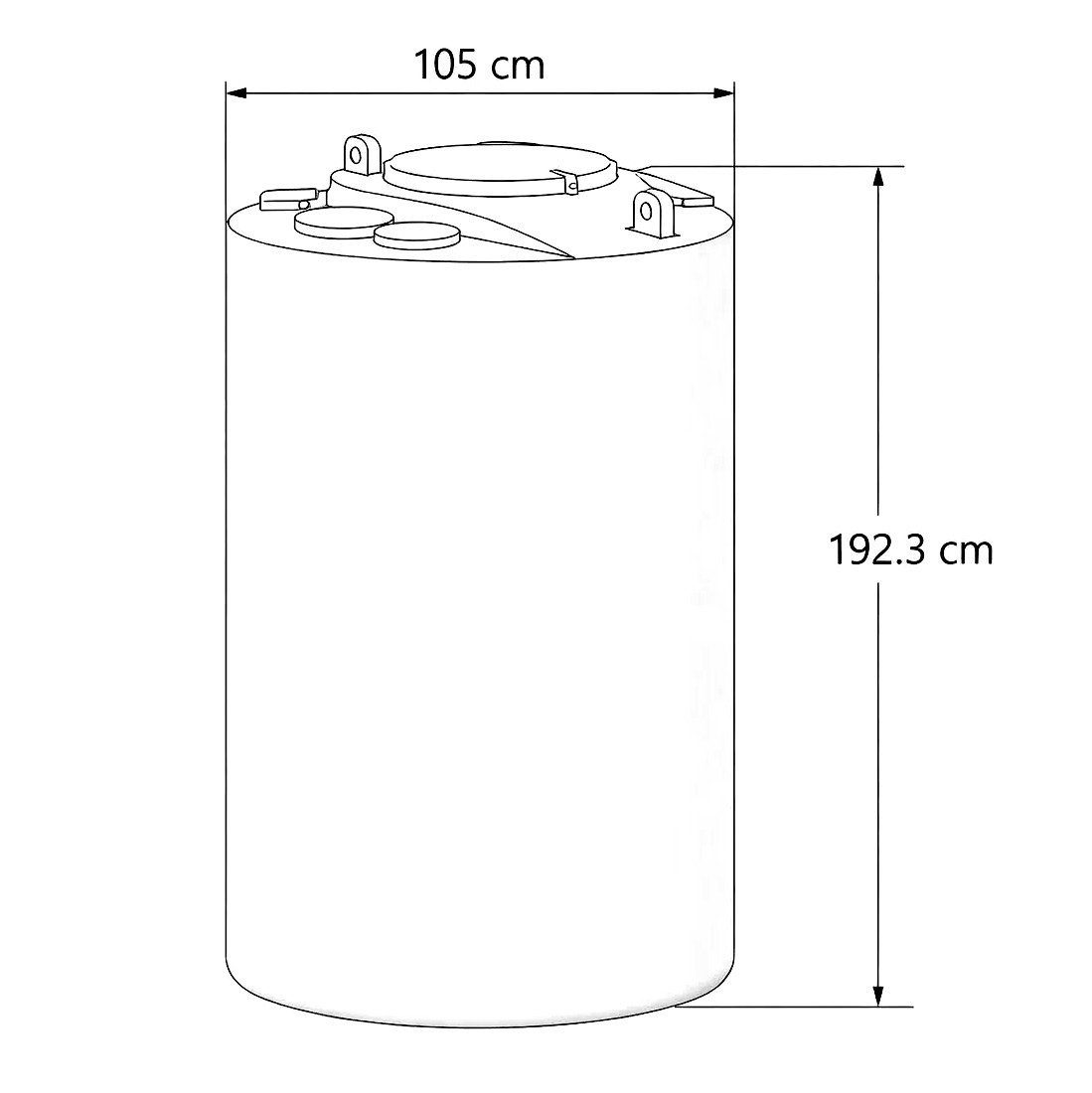 Zbiornik na wodę pitną AQ-1600S 1600 l