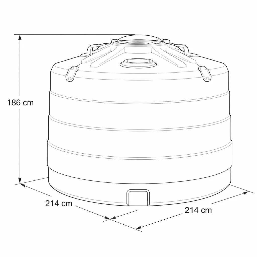 Zbiornik JFC AQ5000 - wymiary i konstrukcja