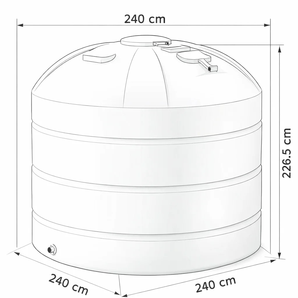 Zbiornik JFC AQ9000 - wymiary i konstrukcja